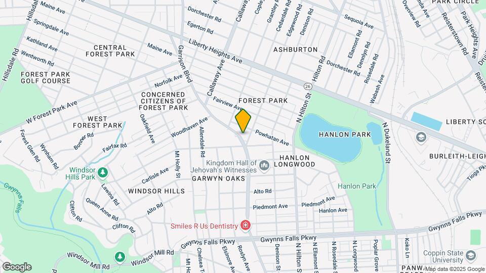 2905 Garrison Blvd Mapa y Detalles de la Ubicación