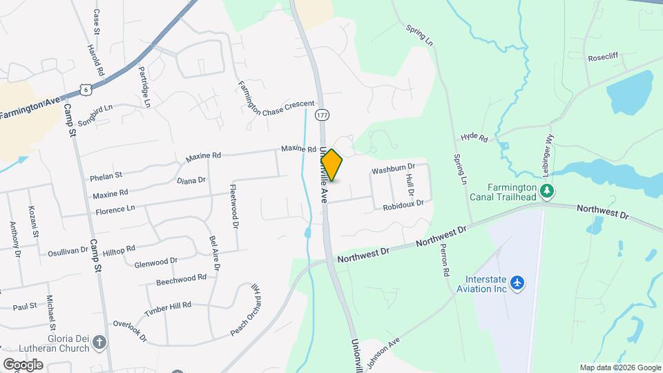 233 Unionville Ave Map and Location Details