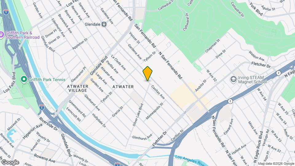 3304 1/2 Casitas Ave Map and Location Details