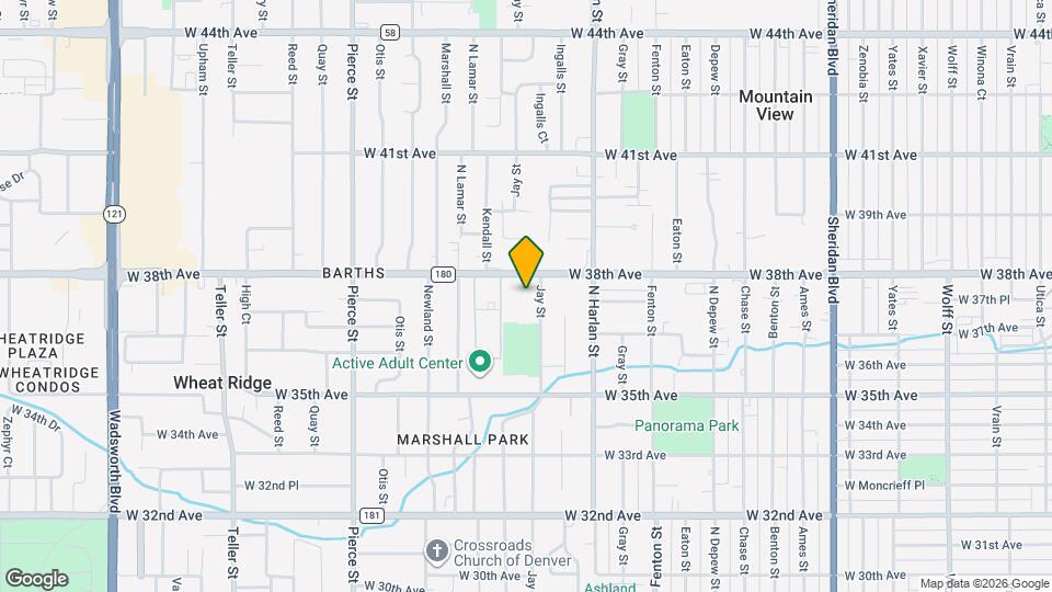 6228 W 38th Ave Map and Location Details