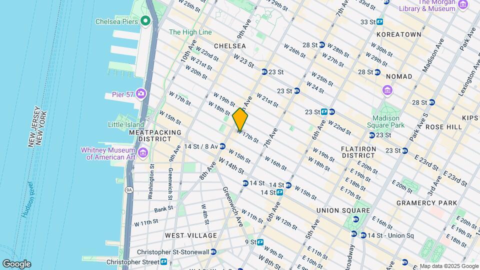 252 W 17th St Map and Location Details