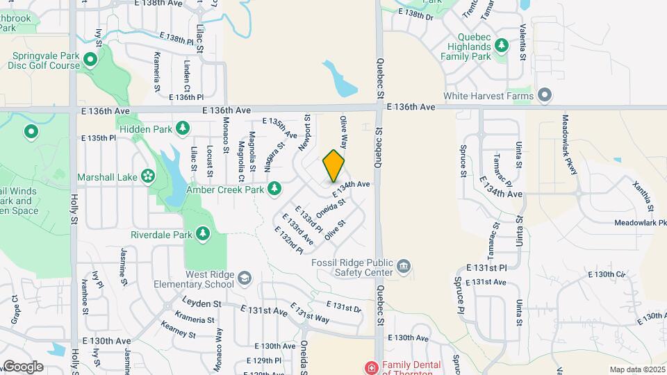 13419 Oneida Ln Map and Location Details