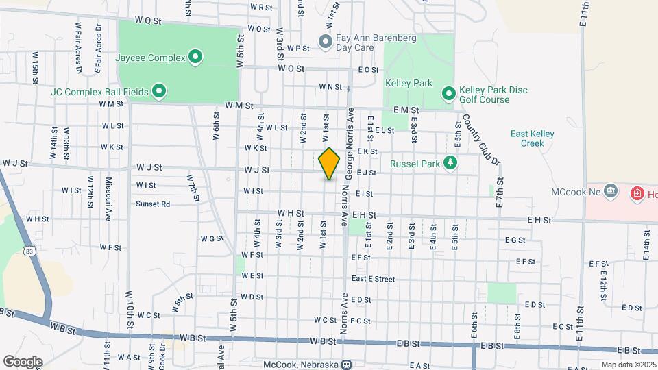 903 W 1st St Map and Location Details