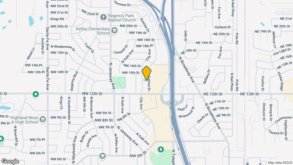 1405 Sunrise Dr Map and Location Details