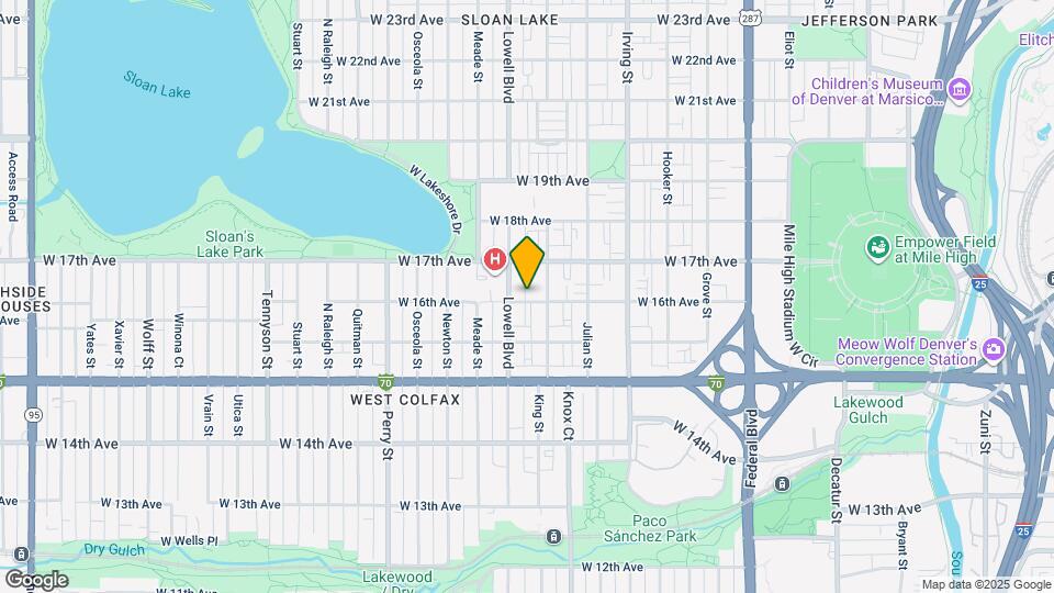 3517 W 16th Ave Map and Location Details