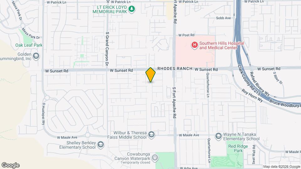 6593 Sunset Pines St Map and Location Details