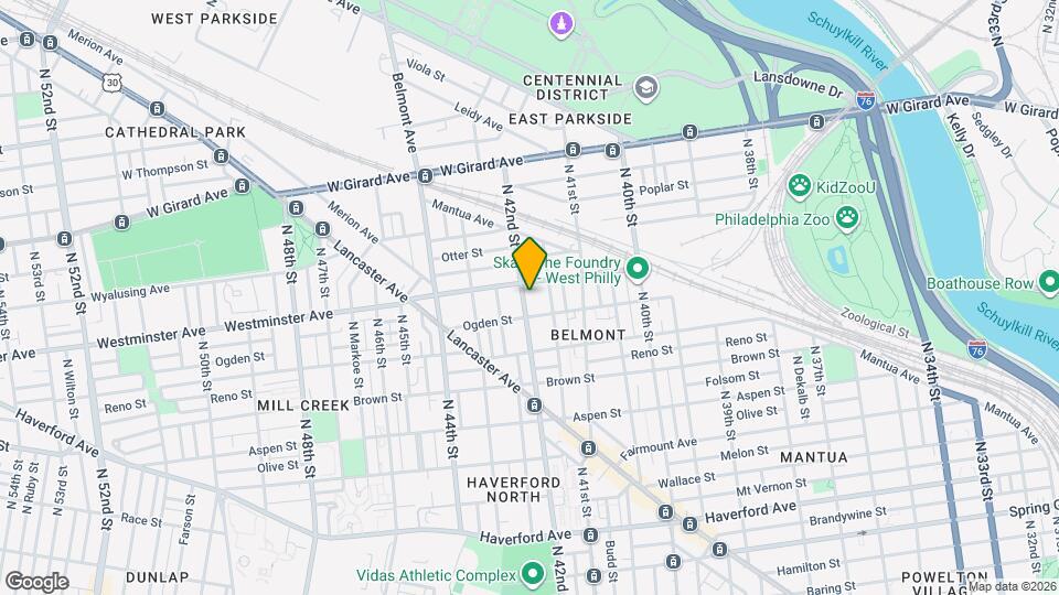 883 N 42nd St Map and Location Details