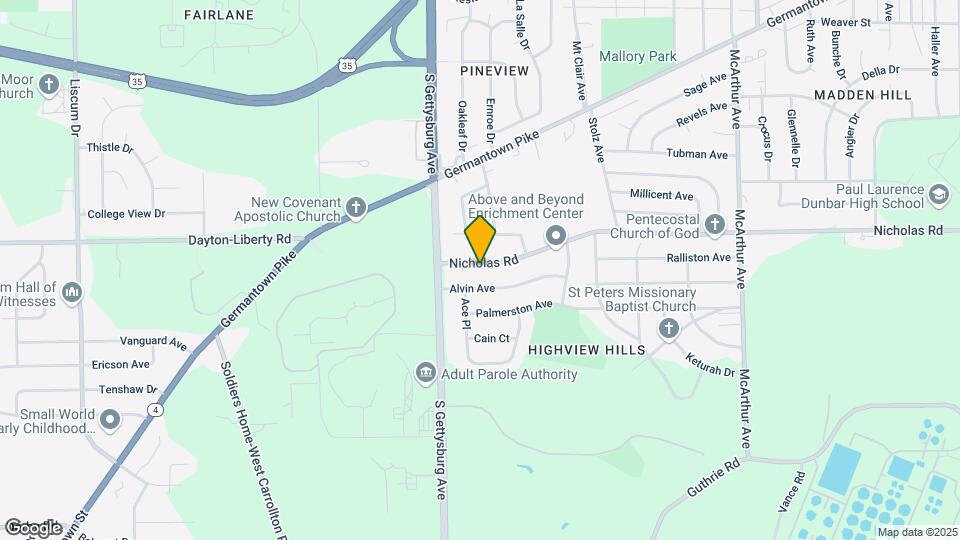 3940 Nicholas Rd Map and Location Details