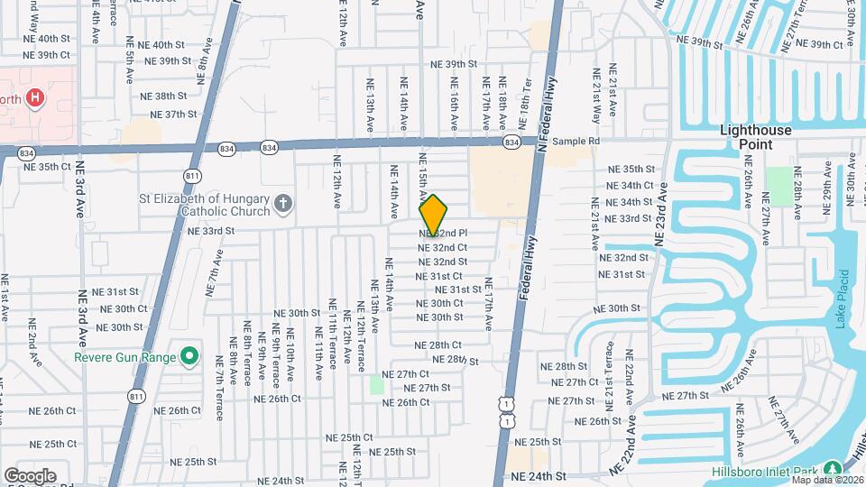 1511 NE 32nd Ct Map and Location Details