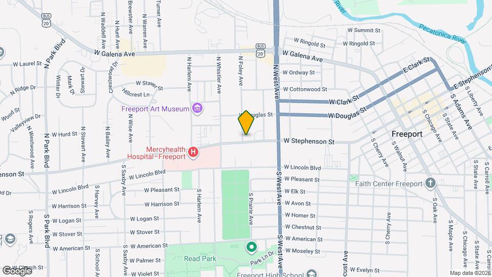 868 W Stephenson St Mapa y Detalles de la Ubicación