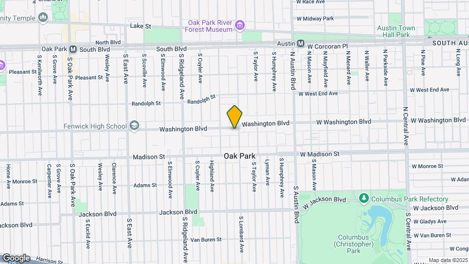 207 Washington Blvd Map and Location Details