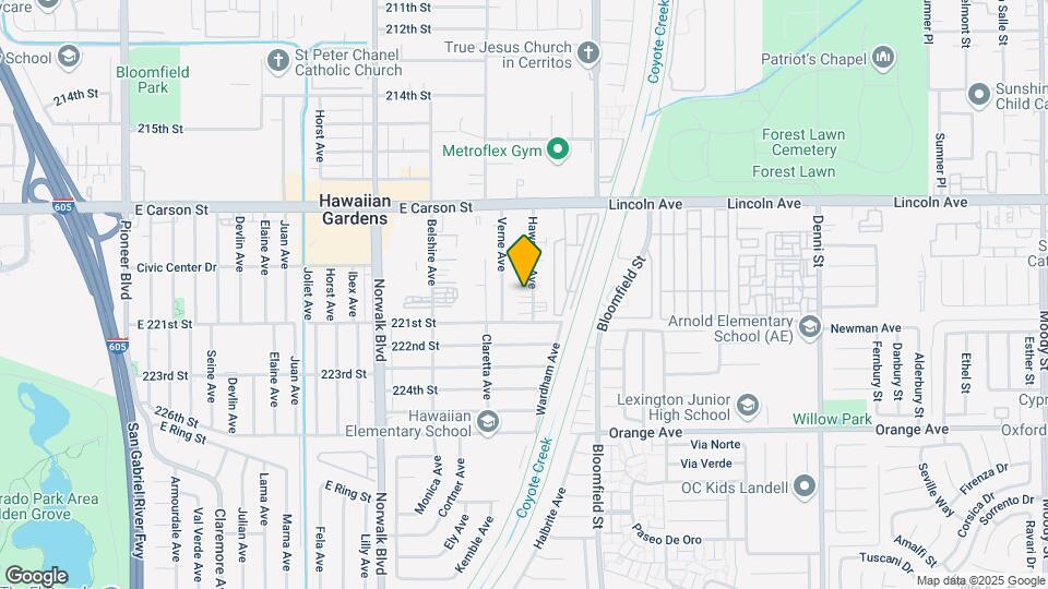 22001 Hawaiian Ave Map and Location Details