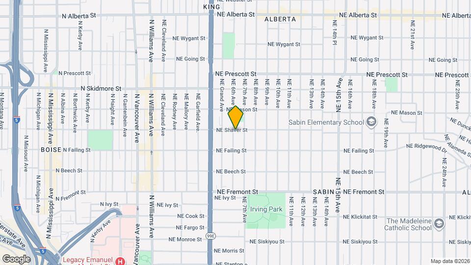 604 NE Shaver St Mapa y Detalles de la Ubicación