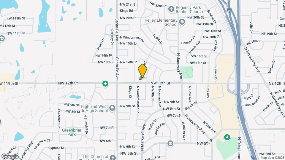 1304 Regency Blvd Map and Location Details