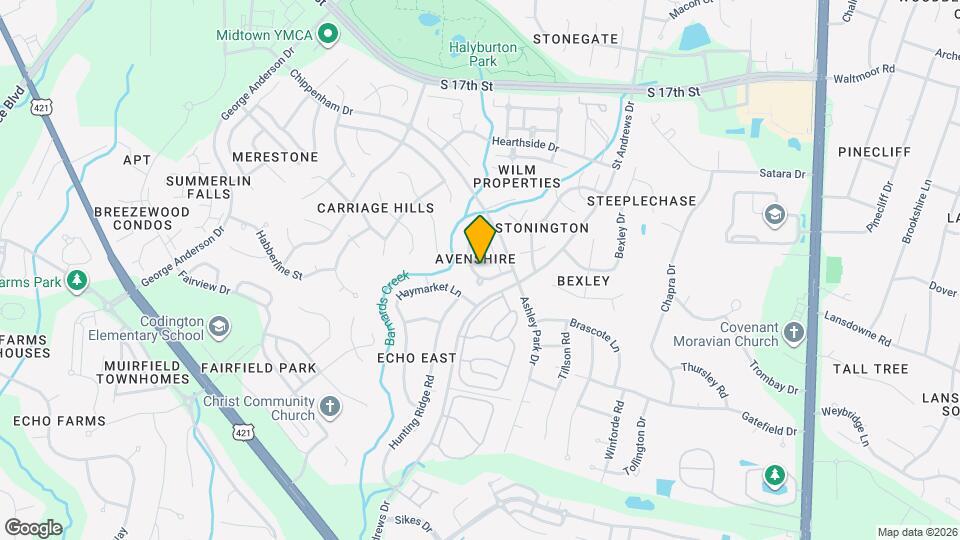 1107 Avenshire Cir Map and Location Details