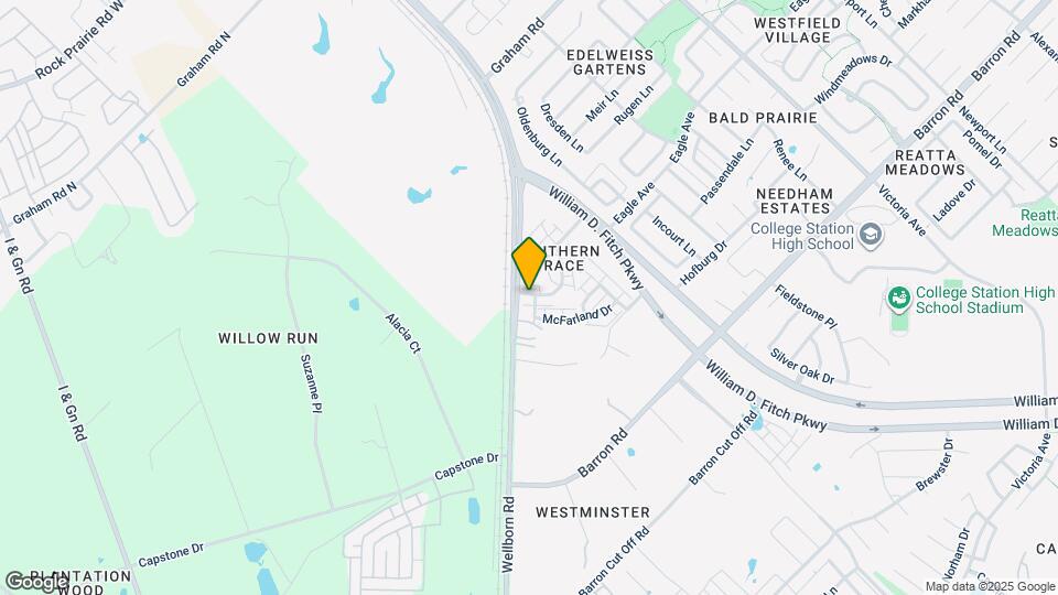 Spacious 4 Bed, 3 Bath Minutes from Campus! Map and Location Details