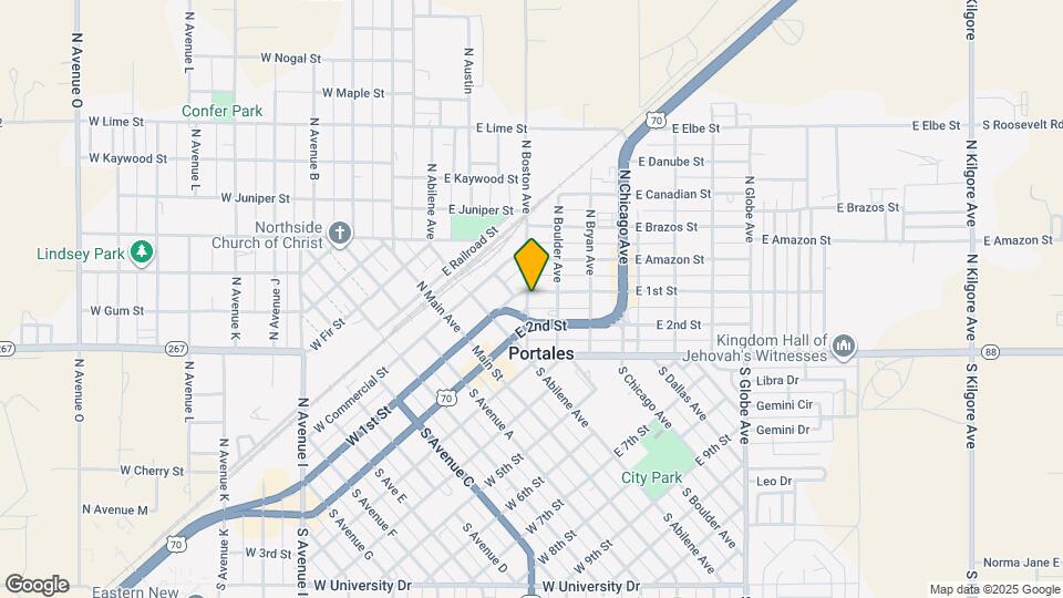 115 S Boston Ave Map and Location Details