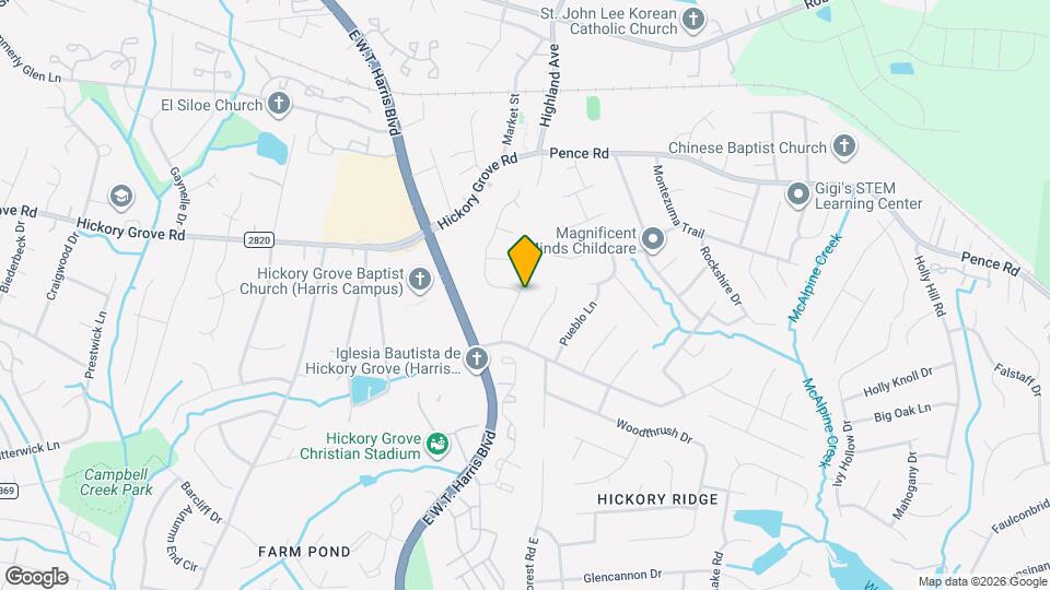 6718 Park Hickory Dr Map and Location Details