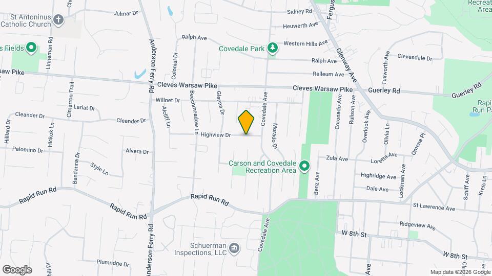 5125 Highview Dr Map and Location Details