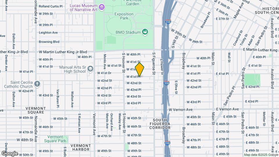 620 W 41st Pl Map and Location Details
