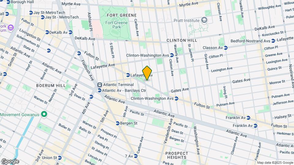 415 Carlton Ave Map and Location Details
