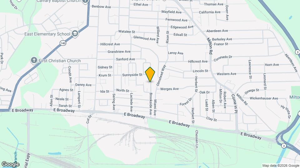 514 Brookside Ave Map and Location Details