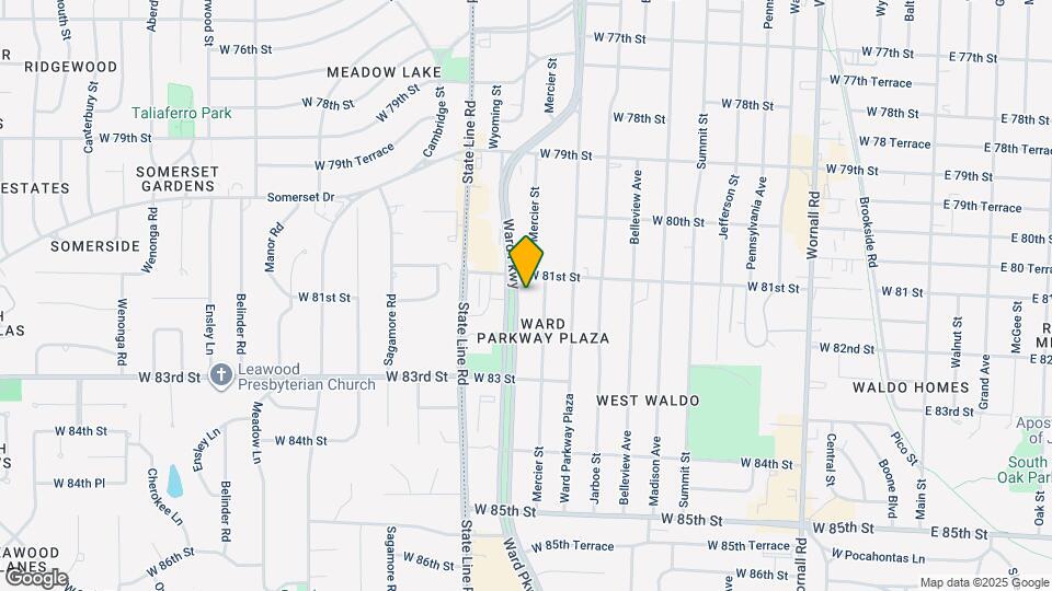 8109 Ward Pkwy Map and Location Details