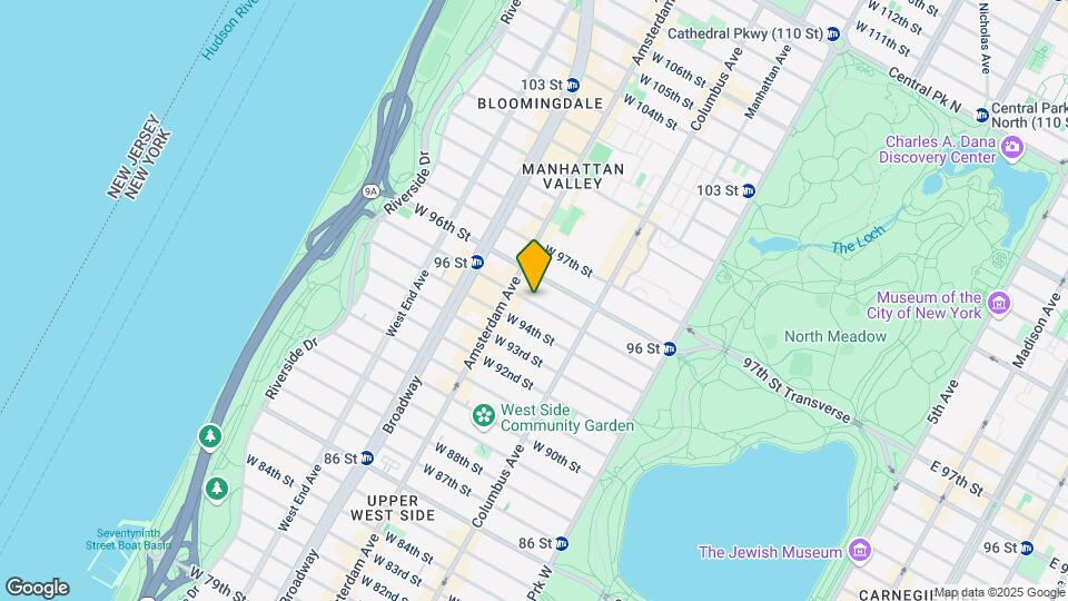 157 W 95th St Map and Location Details