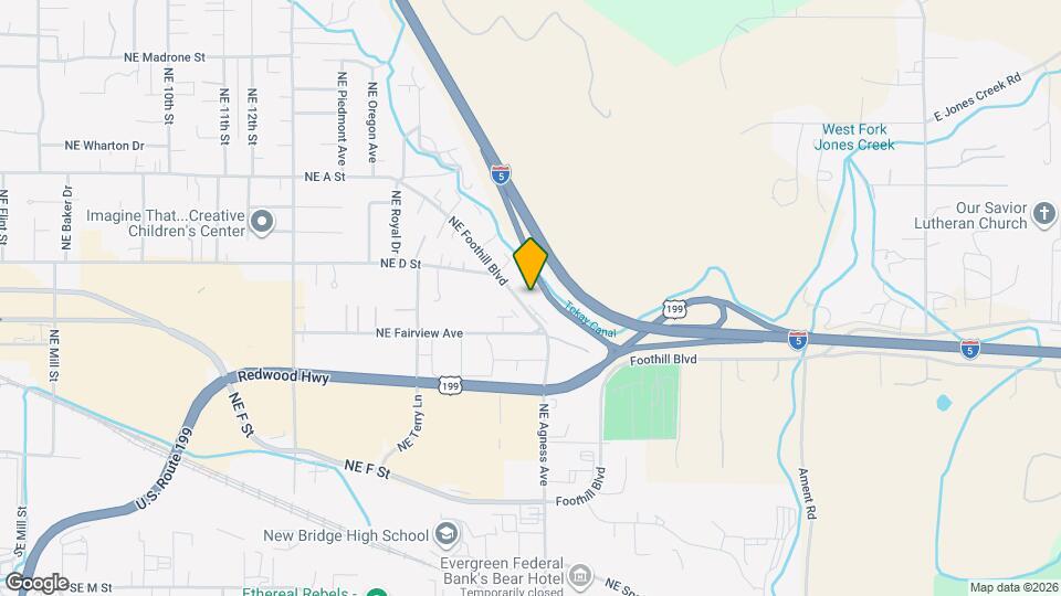 1842 NE Foothill Blvd Map and Location Details