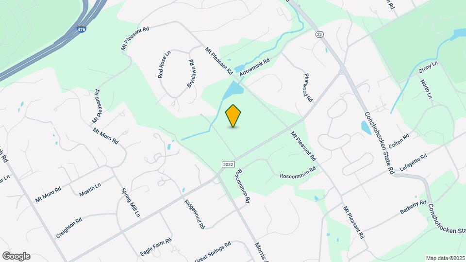 1024 N Spring Mill Rd Map and Location Details