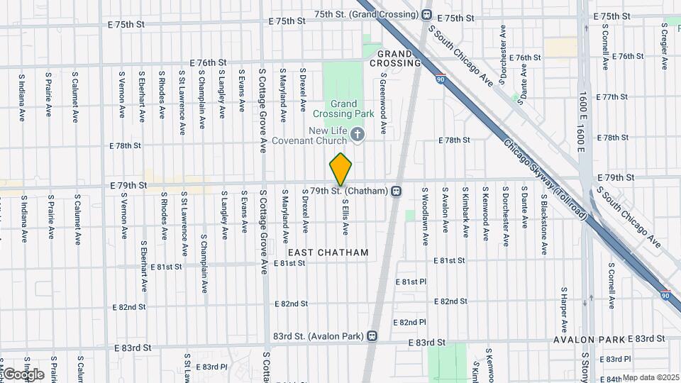 7912 S Ellis Ave Map and Location Details