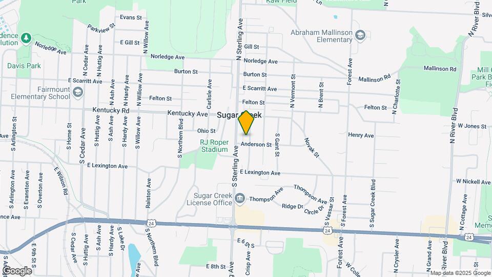 128 S High St Map and Location Details