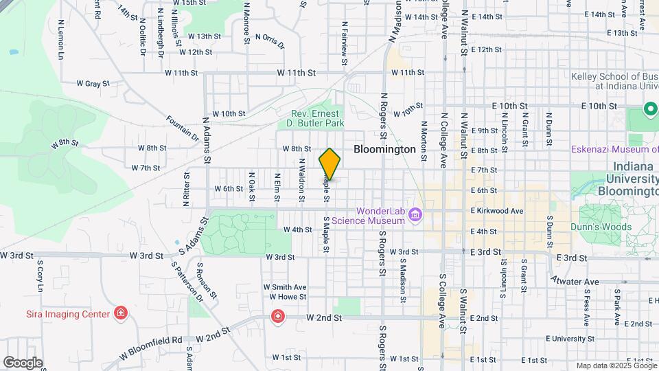 726 W 6th St Map and Location Details