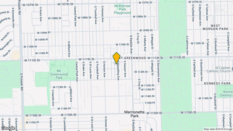 11128 South Spaulding Avenue, Unit 2 Mapa y Detalles de la Ubicación