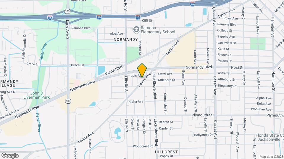 5461 Lenox Ave Map and Location Details