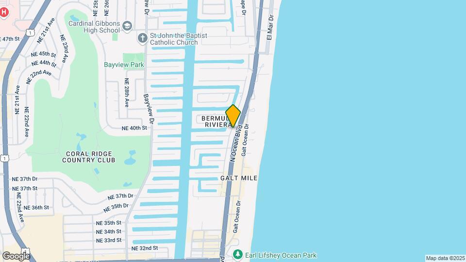 4041 N Ocean Blvd-Unit -301 Mapa y Detalles de la Ubicación
