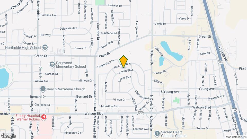 209 Arnold Blvd Map and Location Details