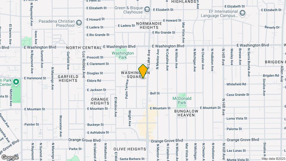 1109 N Lake Ave Map and Location Details