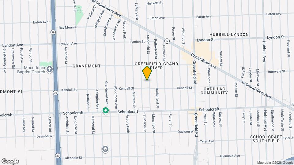 14137 Mansfield St Map and Location Details