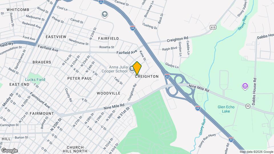 Creighton Renaissance Apartments Mapa y Detalles de la Ubicación