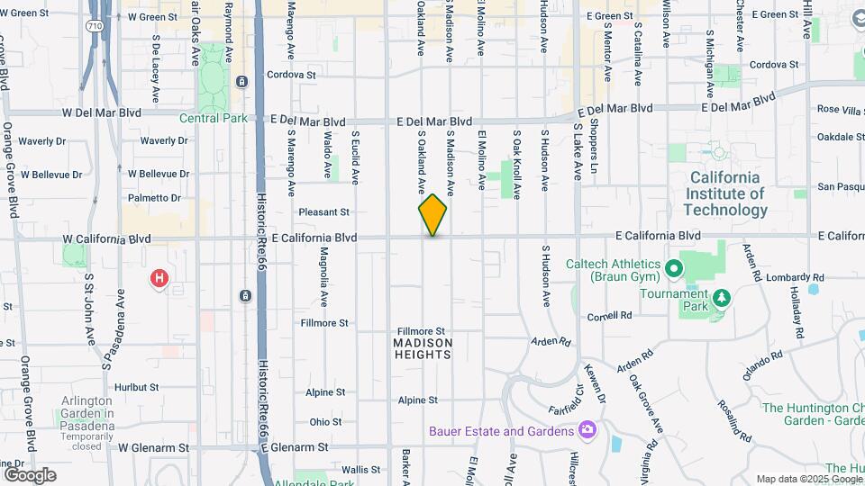 540 E California Blvd Map and Location Details