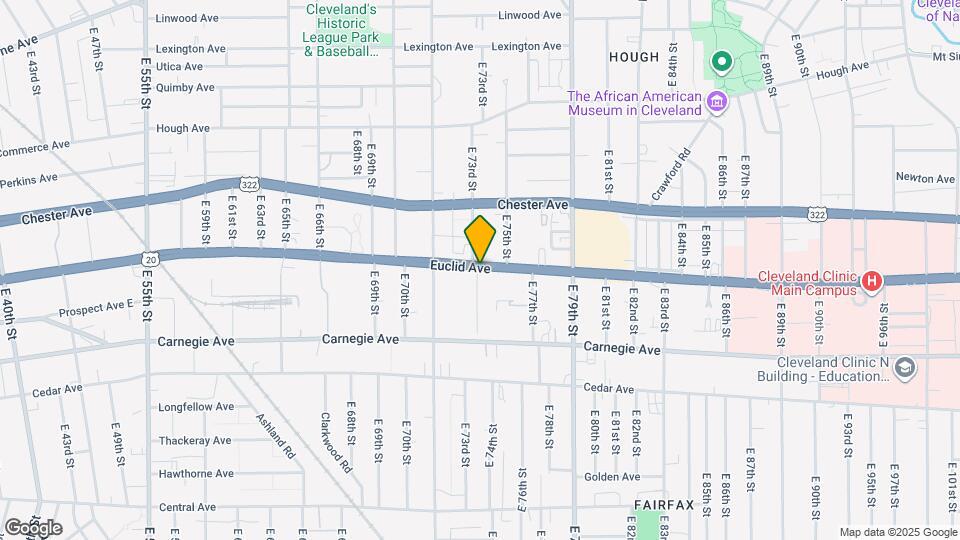 7260 Euclid Ave Map and Location Details