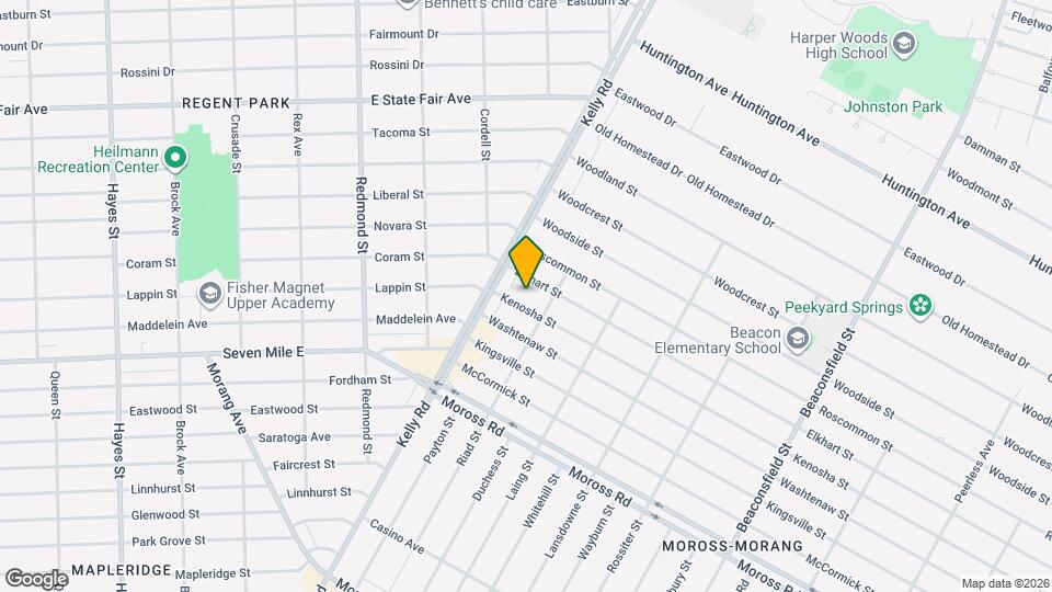 18557 Kenosha St Mapa y Detalles de la Ubicación