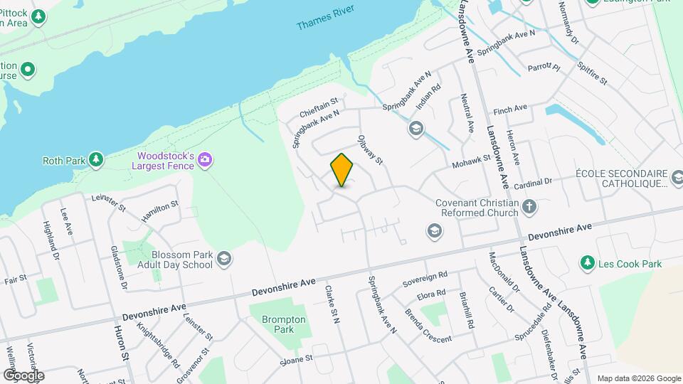 458 Springbank Ave N Map and Location Details