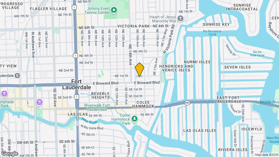 1501 E Broward Blvd Map and Location Details