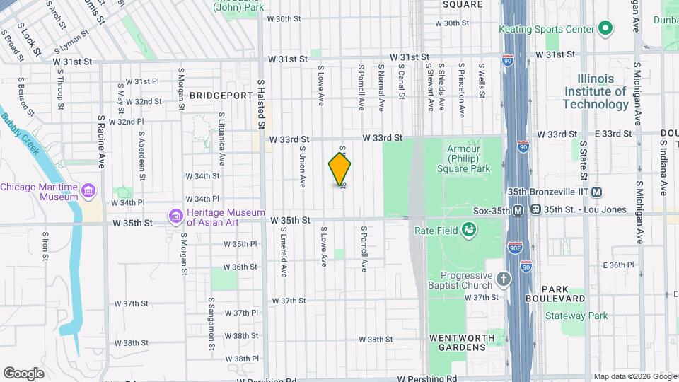 3416 S Wallace St Map and Location Details