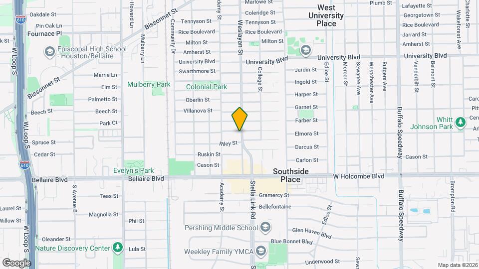 6608 Weslayan St Map and Location Details