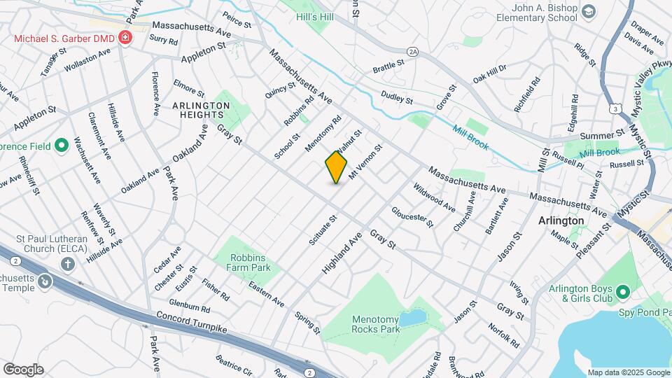 61 Mount Vernon St, Unit 3 Map and Location Details