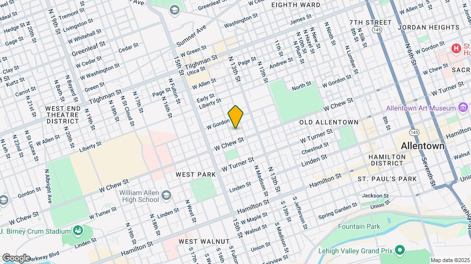 315 N 14th St Map and Location Details