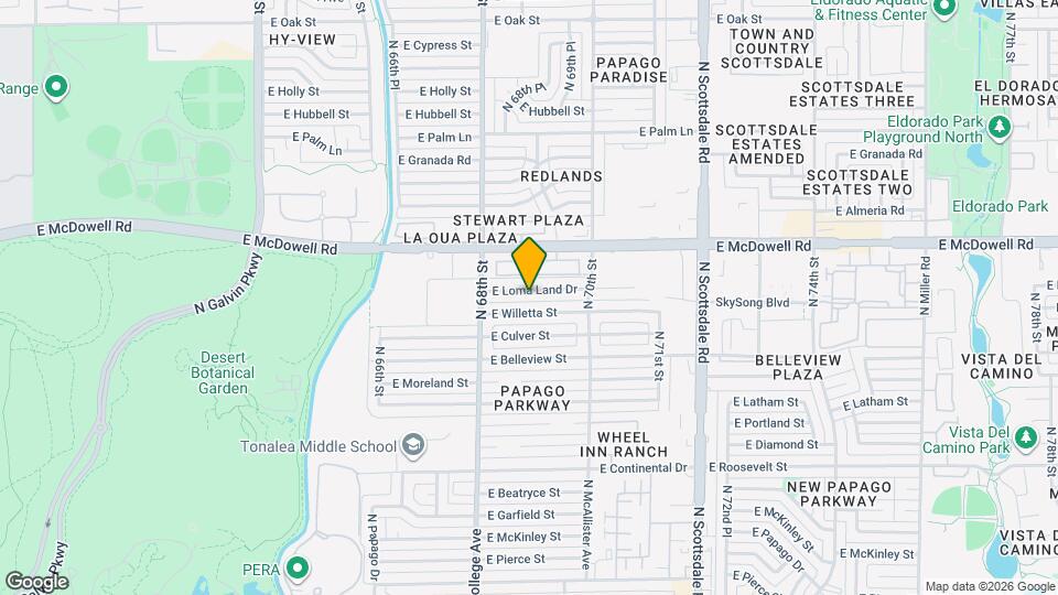 6843 E Loma Land Dr Map and Location Details